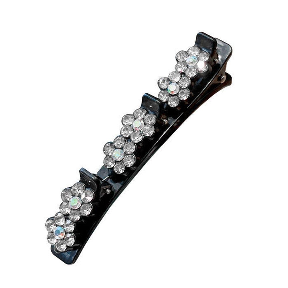 Stone Hair Clips Flower Hairclip Braided Hair Clips Rhinestone Hair Clips Hairpin Duckbill Clip
