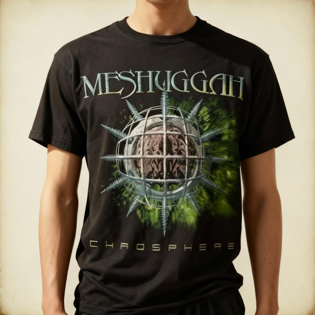 NWT Meshuggah Chaosphere Band Short Sleeve Black All Size T-Shirt S