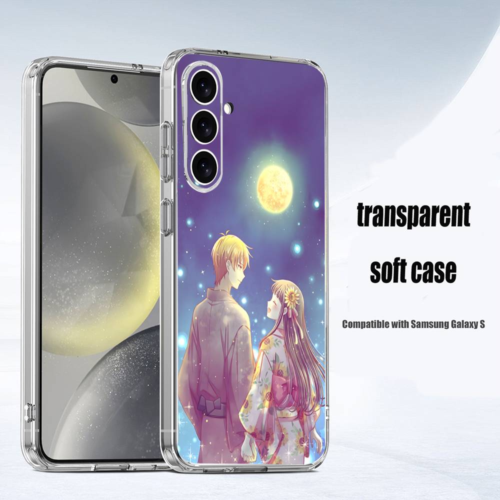 Anime F-Fruit B-Baskets Phone Case For Samsung S24,30,21,22,23,20 FE,lite,PIus,Ultra,5G,Note,9,10 Transparent Cover