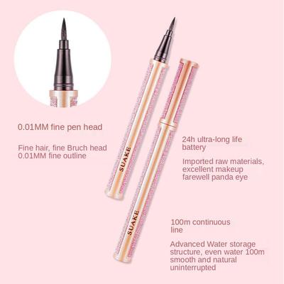 Natural Three-dimensional Color Development Liquid Eyeliner Waterproof, Anti-sweat, Non-smudging Instant Dry Eyeliner Long-lasting Setting Makeup
