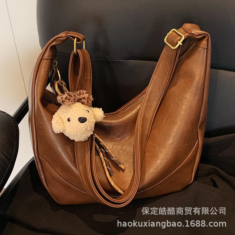Bag Light Luxury Niche High-end Messenger Bag Women's Bag 2025 New Fashion Autumn and Winter Retro Shoulder Bag Dumpling Bag