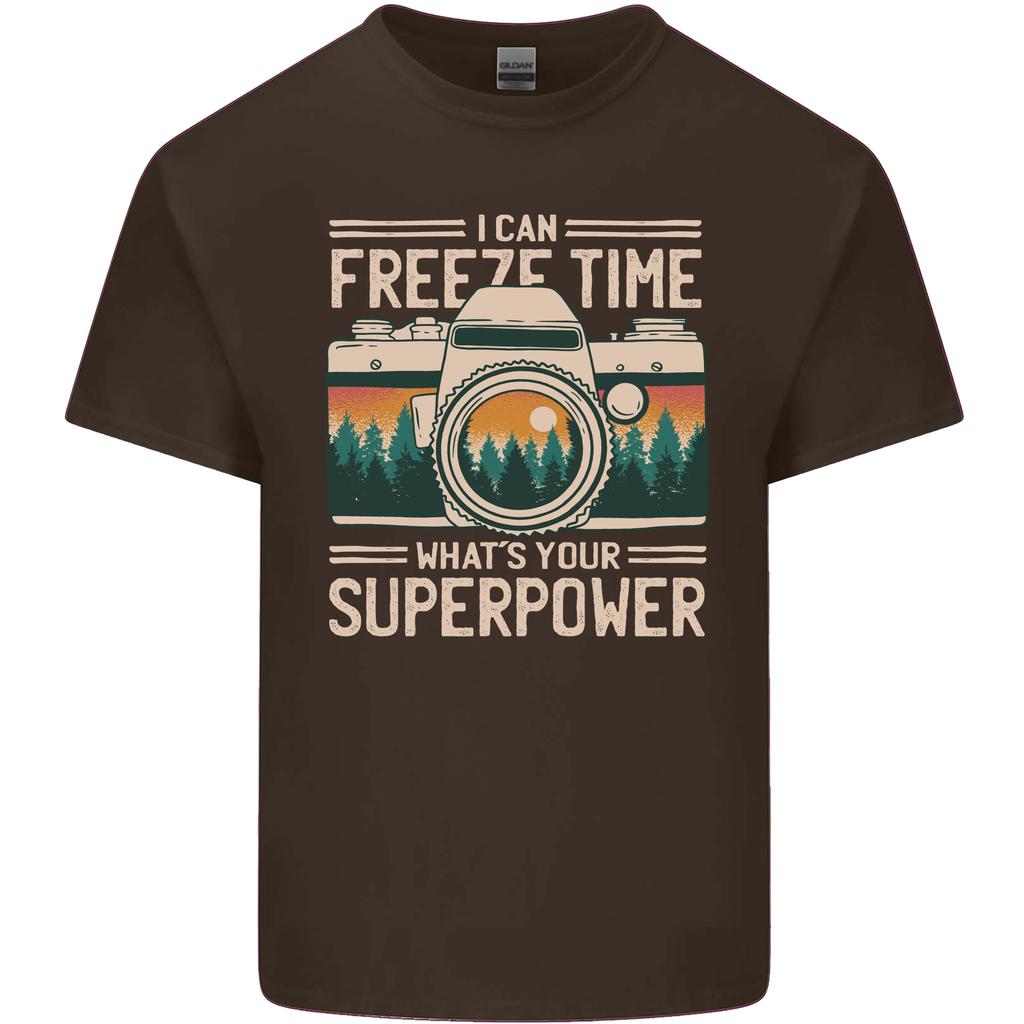 Freeze Time Photographer Photography Unisexs Light Cotton TShirt