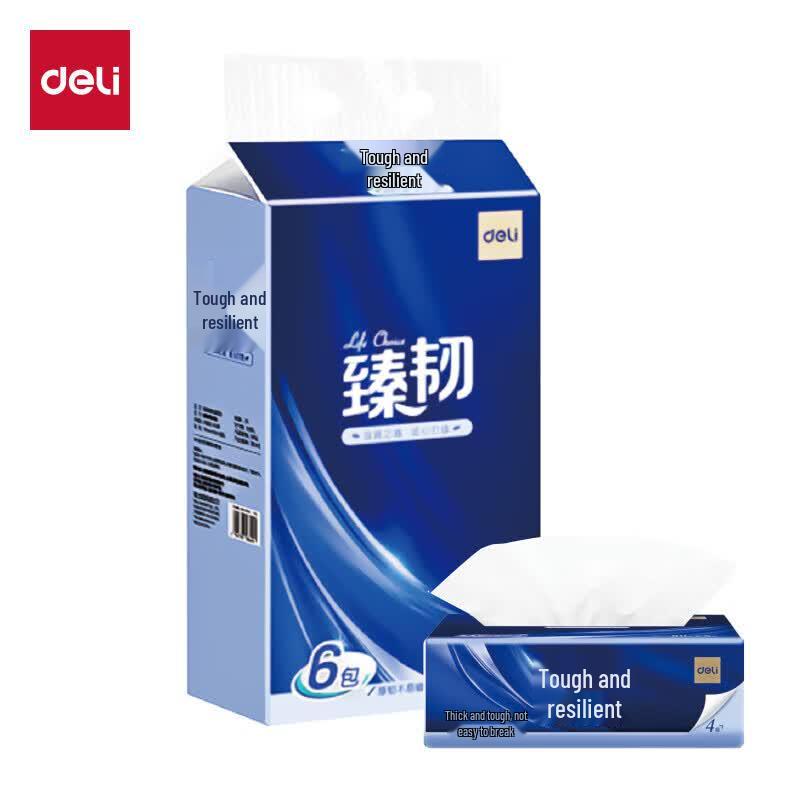 Deli Zhen Ren 4-Ply Facial Tissue