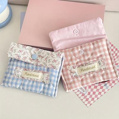 Floral Small Travel Cosmetic Lipstick Earphone Card Portable Storage Bag Purse Women Gift Pouch Mini Make Up Bags Organizer