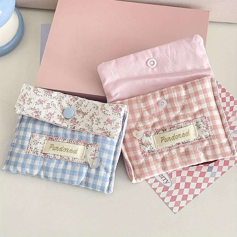 Fashion Women Cartoon Makeup Bag Pink Buckle Coins Lipsticks Cosmetic Storage Pouch Portable Mini Make Up Bag For Gift
