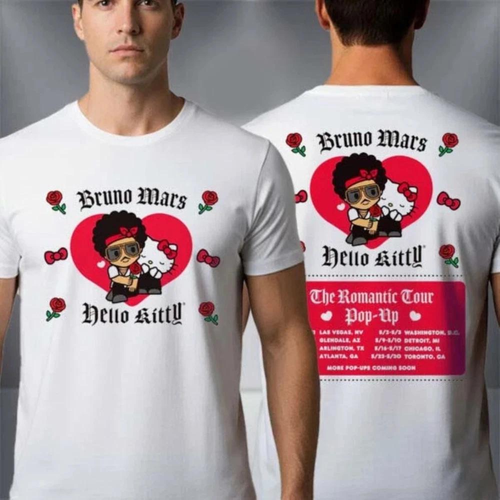 Bruno Mars x Hello Kitty The Romantic Tour 2026 Pop Up North America T Shirt S