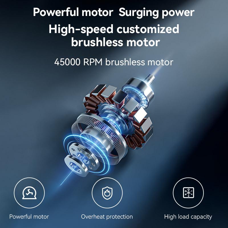 Booster Turbo Fan Blade Blower 45000RPM Infinitely Variable Speed 1200g Strong Thrust Longer Endurance Replaceable Battery High-Power Strong Wind