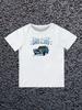 Round Neck Printed Pattern Pullover Short Sleeve Kids Tops Lada Zhiguli