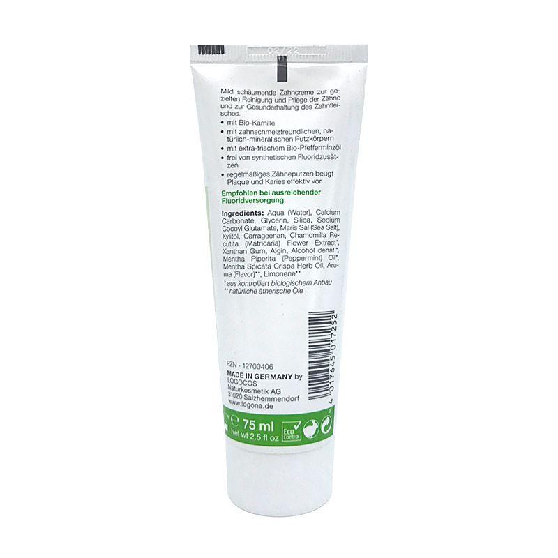 Logodent Peppermint Toothpaste (Fluoride-Free) 75ml