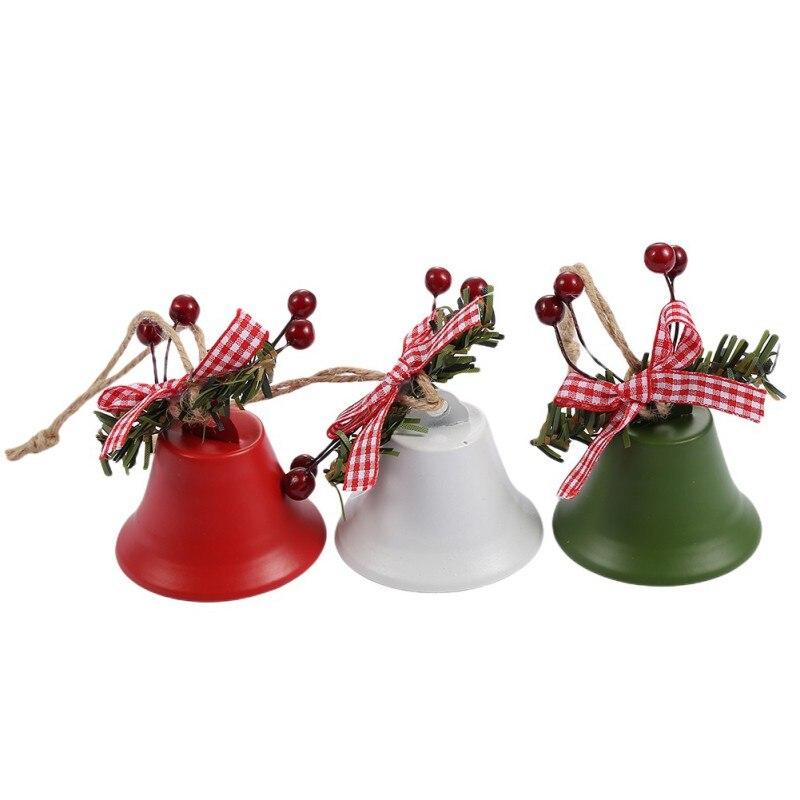 

5,5 см Колокол Рождественские колокола Трехцветный ПВХ Коробочка 5cm,3pcs