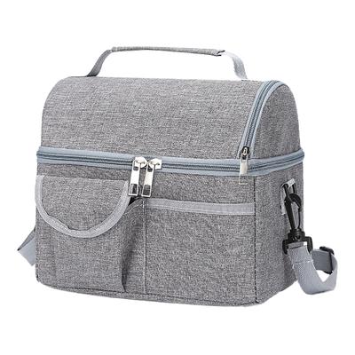 Insulated Bag Large Capacity Double Layer Portable Thermal Bag for Lunch Box Baby Bottle