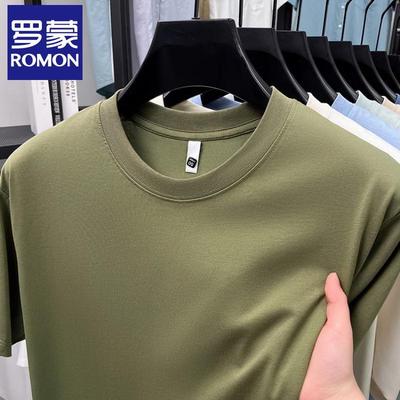 Casual T-shirt met ronde hals en korte mouwen voor heren