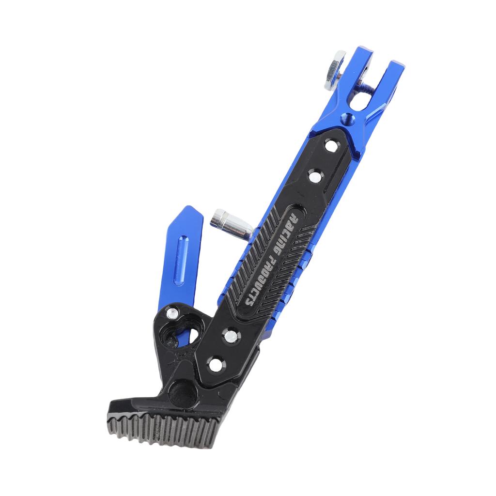 Motorcycle Kickstand Adjustable Nonslip Side Parking Foot Support for Scooter Electric BikeBlue