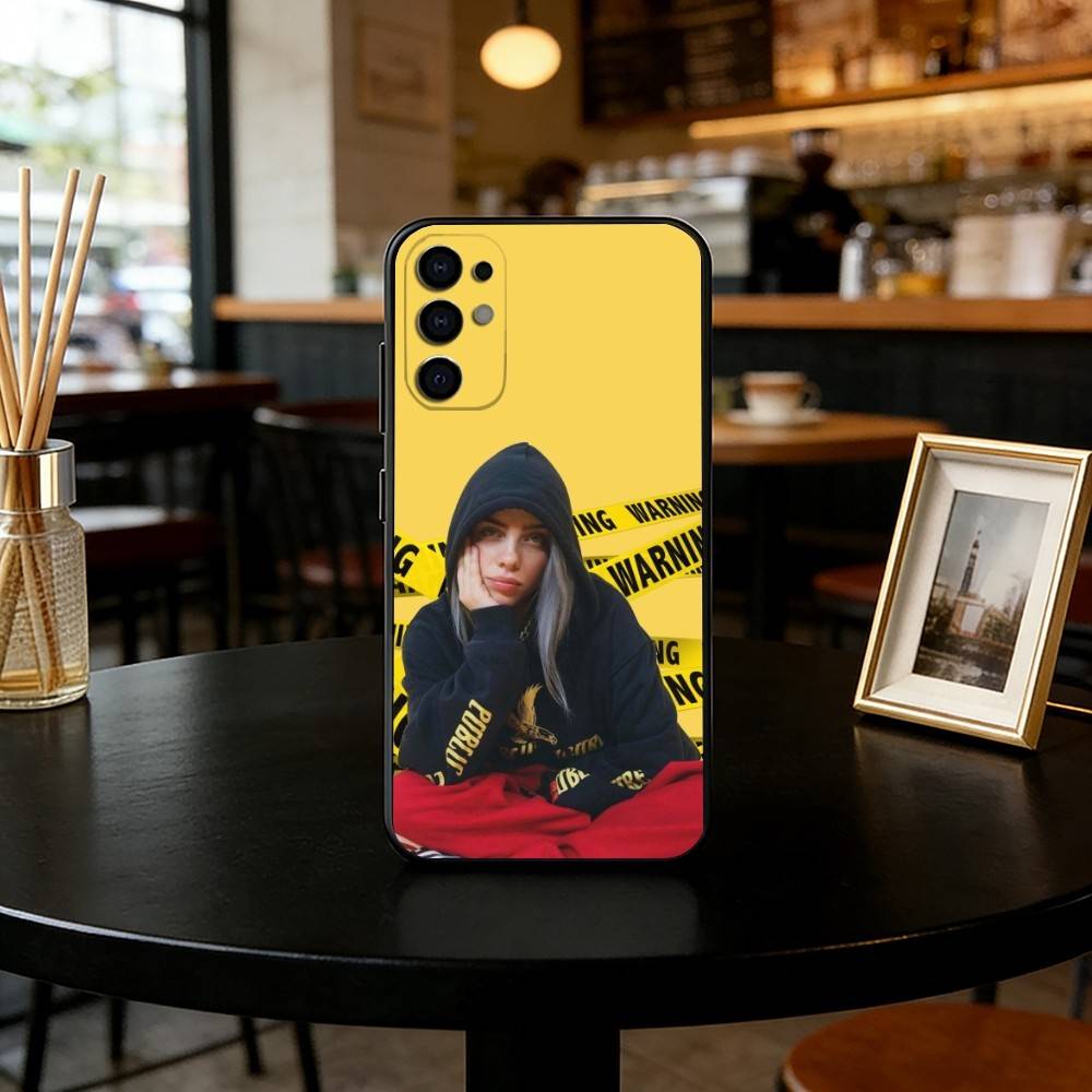 Billie Eilish Phone Case For Samsung S25,S24,S21,S22,S23,S30,Ultra,S20,Plus,Fe,Soft Silicone Black Cover