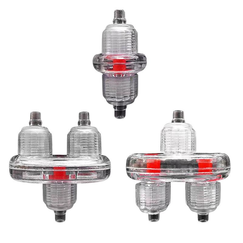 Fish Tank Oxygen Pump Accessories: Regulating Valve, Anti-Detachment Check Valve, Backflow Preventer, Straight Splitter.