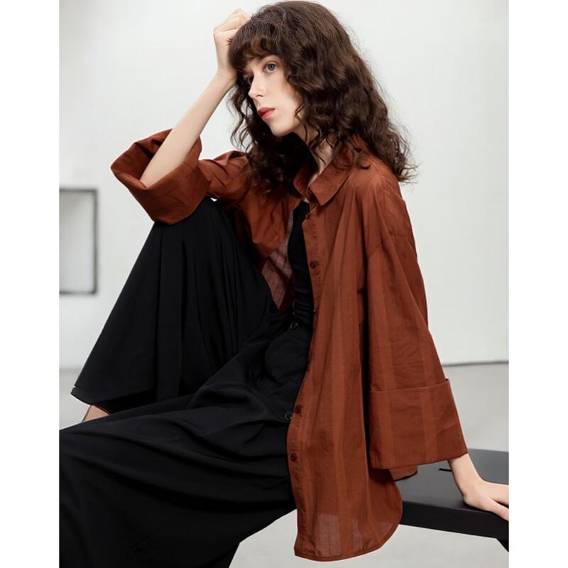 

Demana Oxygen Pure Cotton Plaid Drop Shoulder Shirt M