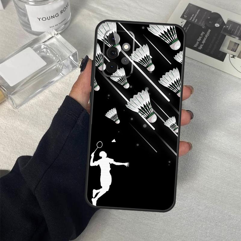 Badminton Sport Case For Samsung Galaxy A06 A16 A26 A36 A56 A53 A32 A52 A33 A13 A55 A35 A15 A14 A34 A54 A17