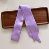 4.5x100cm Long Skinny Hair Scarf Women Imitation Silk Satin Headband Cute Neckerchief Solid Colors Ladies Bag Scarves