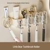 Wall-Mounted Toothbrush Holder & Cup Set with Dispenser