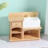 1:12 Wooden Dollhouse Furniture Basin Sink Cupboard Cupboard Cabinet