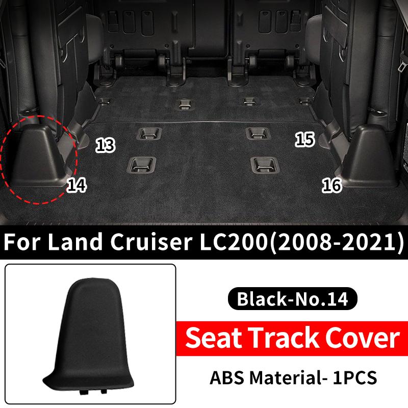 For 2008- Toyota Land Cruiser LC200 200 Car Seat Rail Cover ABS Plastic Protective Trim Guard Caps Set Interior Accessories