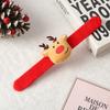 Creative Christmas Children's Gift Glowing Santa Claus Snowman Pat Circle Bracelet Christmas Gift Snap Circle
