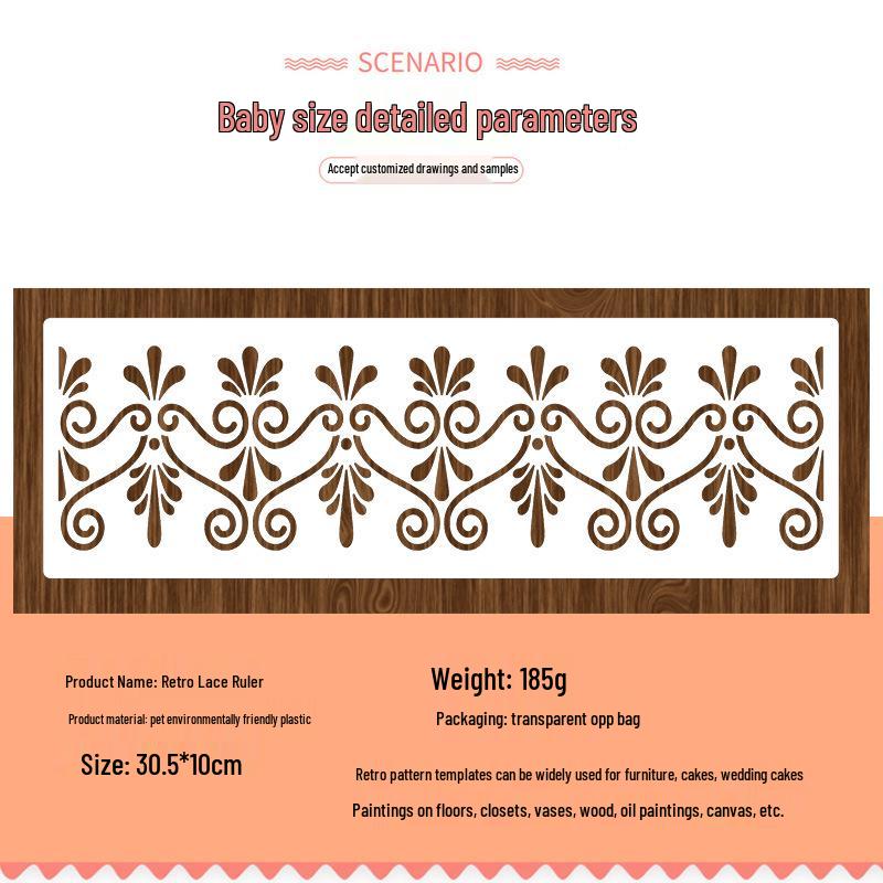 Cross-Border Retro Pattern Cake Embossing Mold - DIY Lace Decoration Template