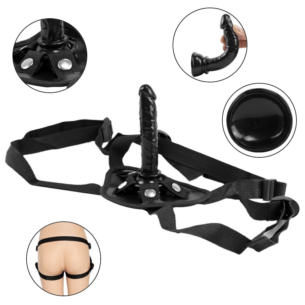 MoDi Mini Women Panties Realistic Penis Cock Strap-On Strapon Dildo Small Dildo Belt Harness Sex Toys for Lesbian