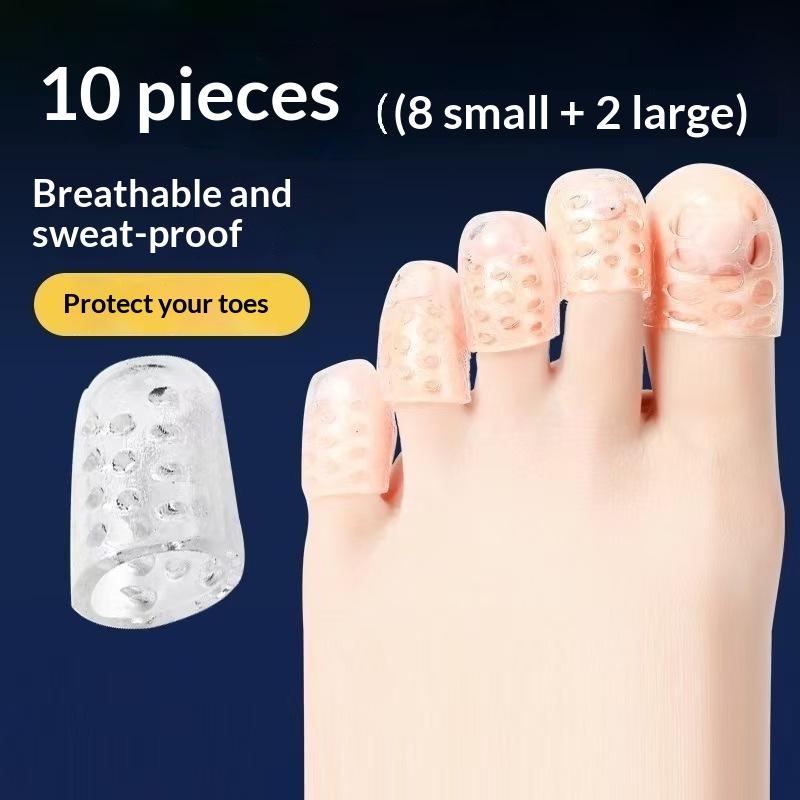 10/20/30 Pcs Silicone Toe Protectors Women High Heels Anti-Friction Dual Size Big & Little Toe Covers Pain Relieve
