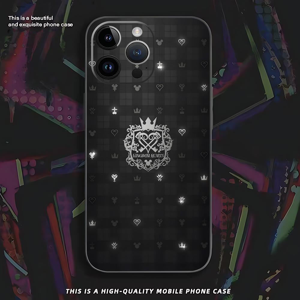 Hot Kingdom Hearts Game Phone Case For iPhone 16 16e 15 14 13 12 11 XS XR Plus Mini Pro Max Soft Black Shockproof Cover