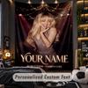 Personalized Wall Tapestry,Sabrina Carpenter Custom Printed Name, Fabric Wall Art For Indoor Room Backdrop