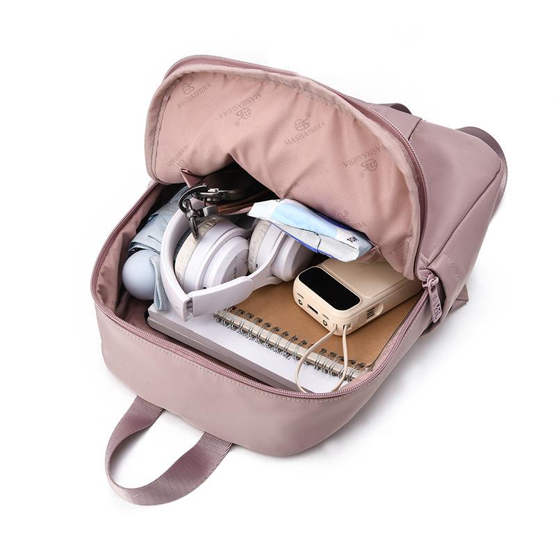Fashion Backpack Female Waterproof Nylon Daypack Women Shoulder Bag Lightweight Travel Rucksack Multiple Pockets Schoolbag