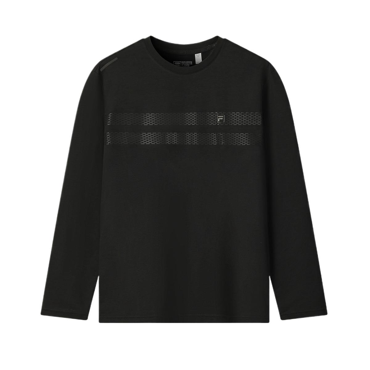 

Fila Белый пуловер с круглым вырезом, приятная к коже футболка, мужские топы F11M543219F-BK M