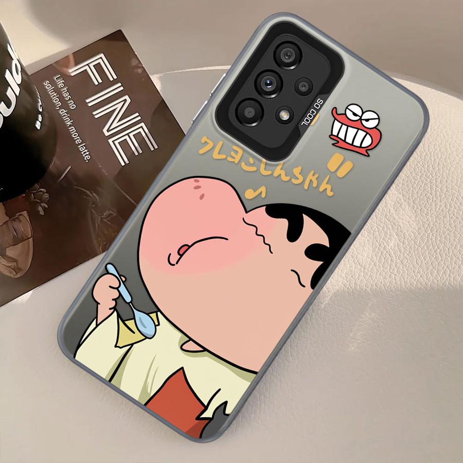 Case for Samsung Galaxy A23 A71 A25 A73 A54 A12 A13 A72 A16 A34 A32 A36 A17 A52 A14 A56 Phone Cover Cool Cra-yons Shin-chans