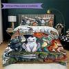 How To Train Your Dragon Pattern Bedding Uilt Set Uilt Cover Pillowcase Home Decoration Birthday Gift (1 * Duvet Cover + 2 * Pillowcase Without Core)