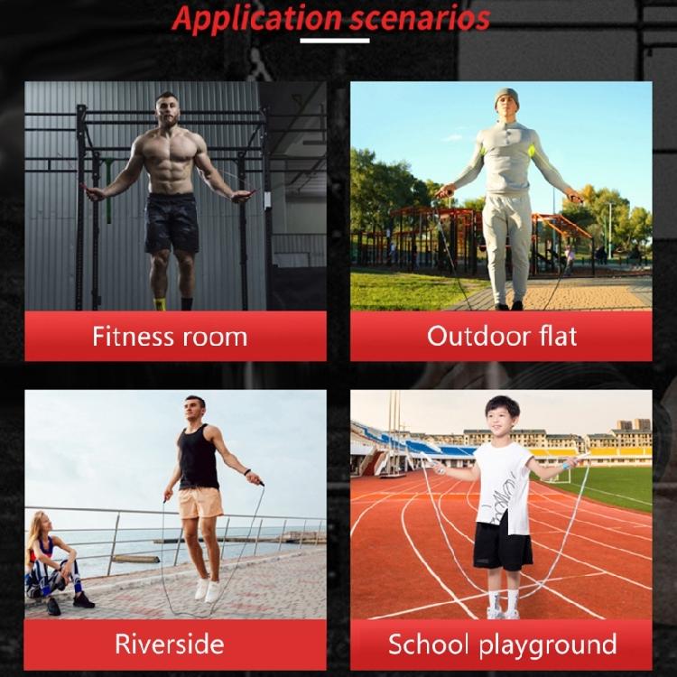 Adjustable Fitness Exercise Rope Telescopic Jump Rope 360 Degree Swivel Bearing Workout Exercise Jump Rope Enduring