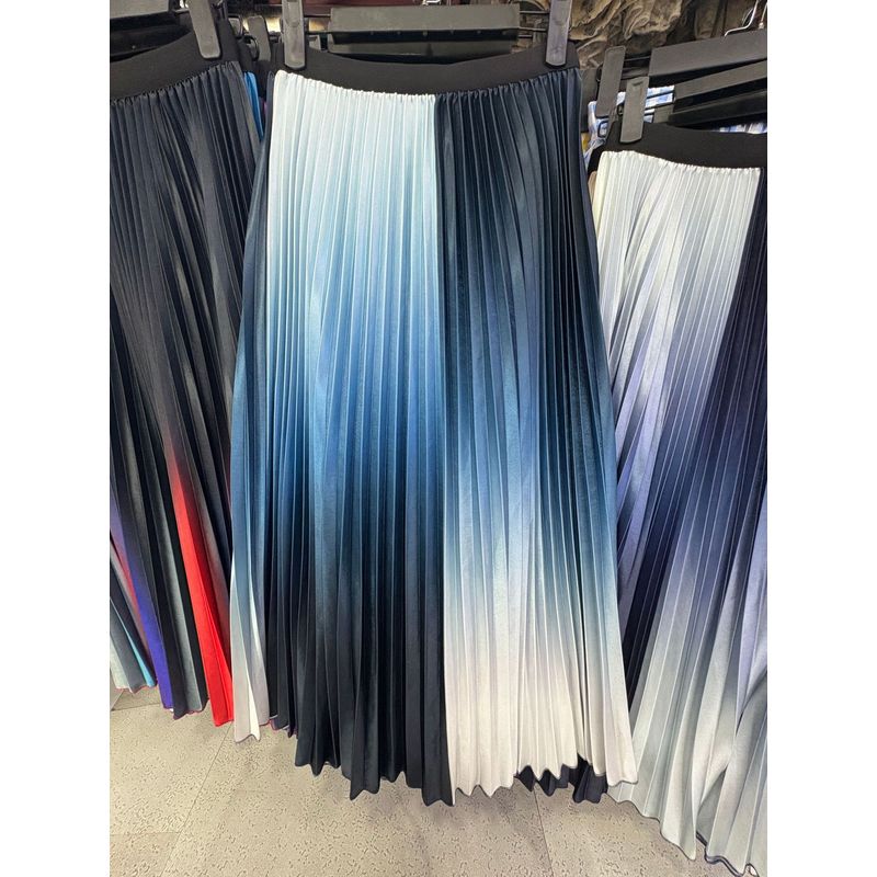 Solid Color Elastic Waist Bag Hip Skirt Pure Color Elastic Waist
