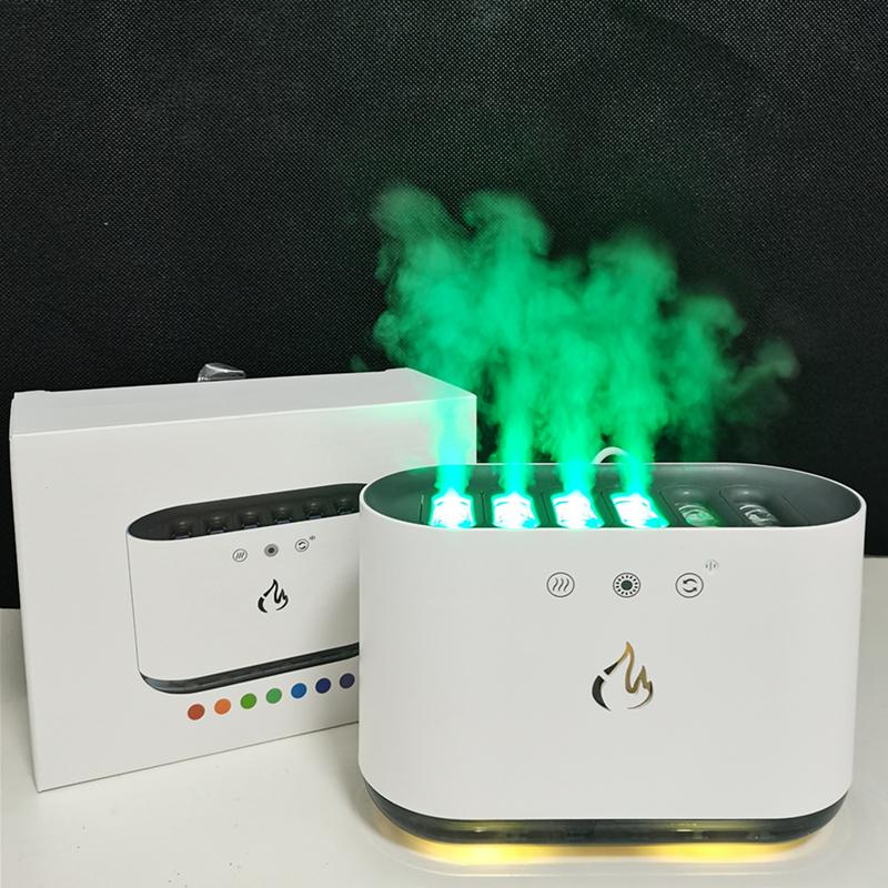 Humidifier With 6 Mist Outlets That Emit Fog With Music