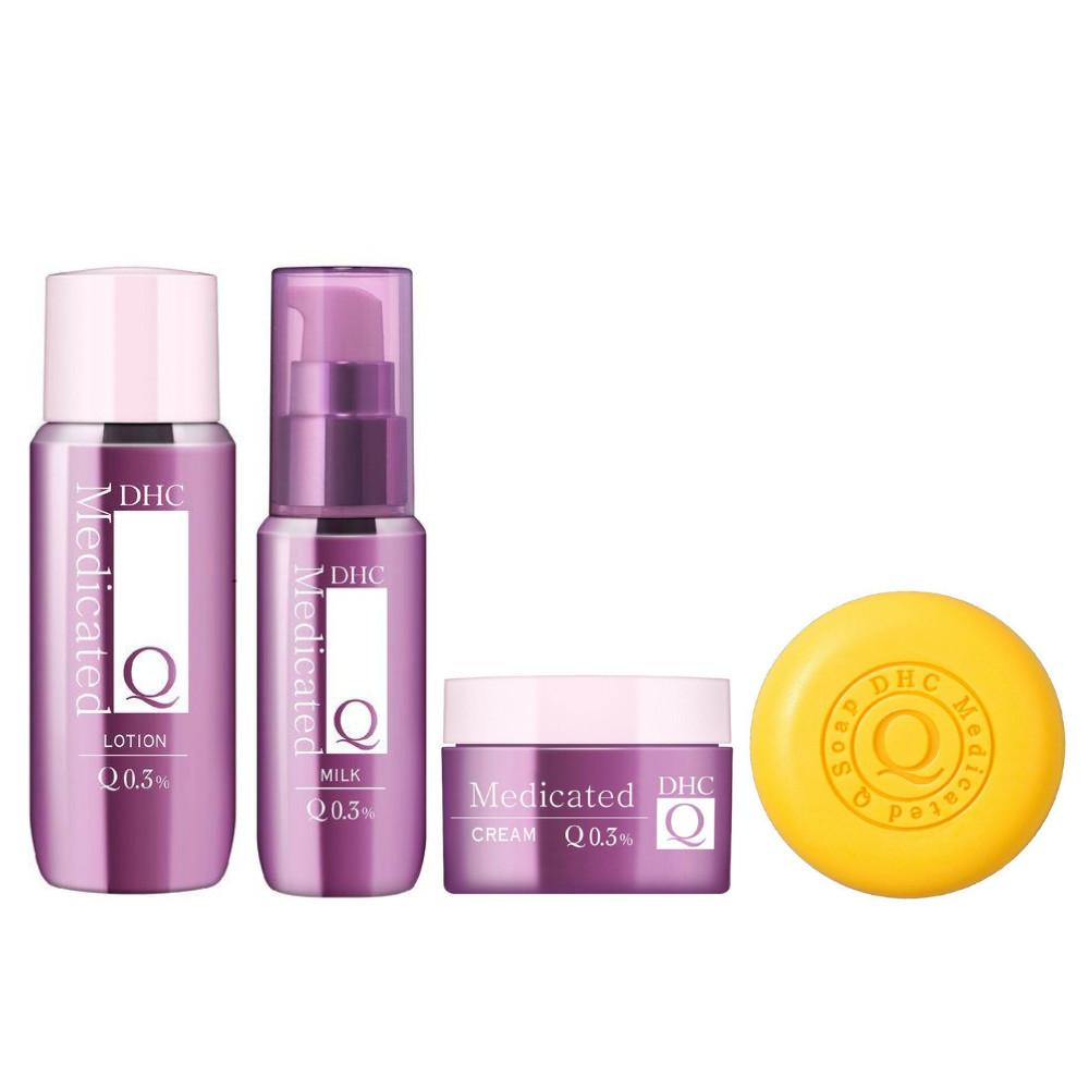 DHC Medicated Q Face Lotion SS 60ml  Face Milk SS 40ml  Face Cream SS 23g  Soap SS 60g