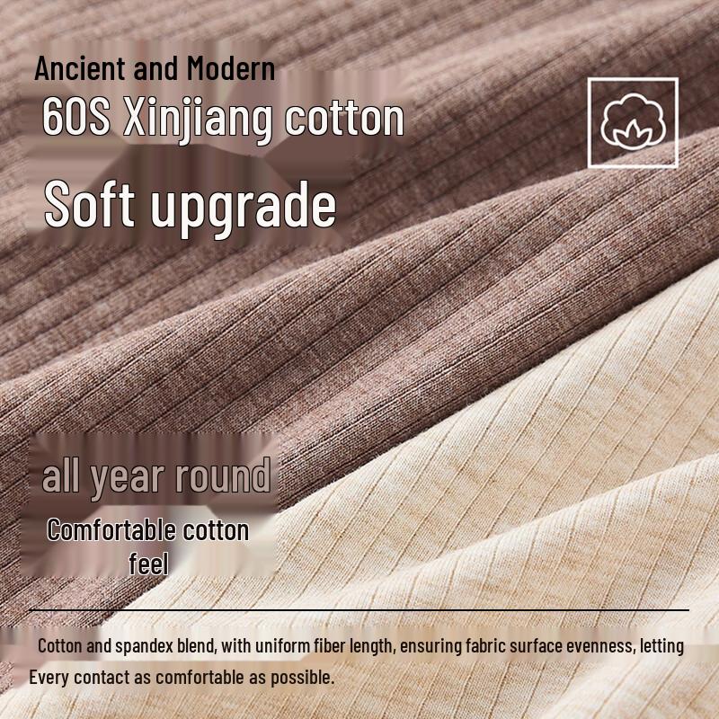 GUJIN Women's High-Waist 60S Cotton Briefs with Mulberry Silk Crotch, 3-Pack