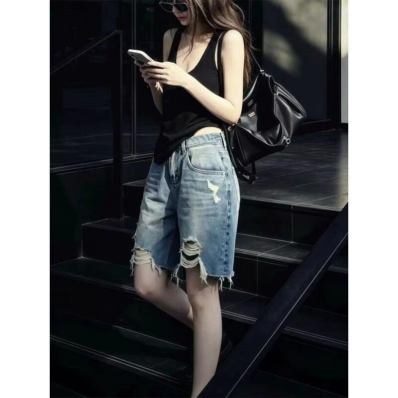 American Retro Cartoon Embroidered Curved Jeans 2026 Polka Dot Loose Wide Leg Pants Streetwear Teens Youth