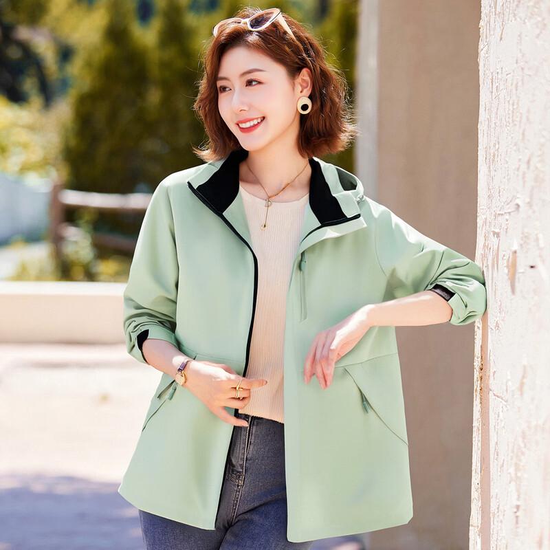 

Pasite 2025 Autumn Hooded Short Jacket for Women XL