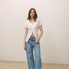 Kelly Donahue Half Belted Open Blouse