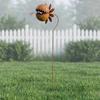 Carnivorous Plant Garden Stake, Large Metal Flytrap Plant Sculpture, Rusty Insectivorous Plant Ornament, Outdoor Decoration for Yard Patio Lawn