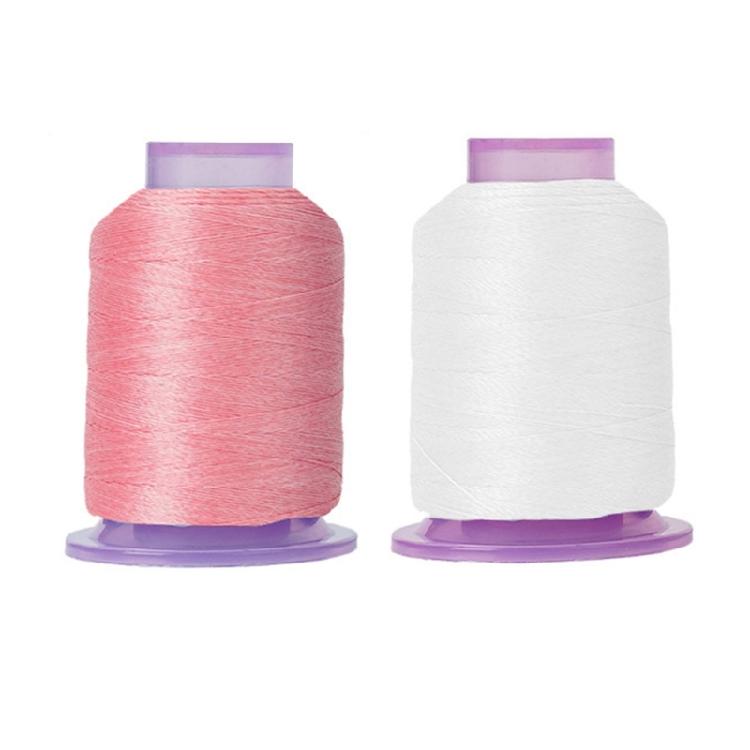 2Pcs Color Changing Sewing Thread for Sewing Machine Hand Stitching Night Glowing Yarn Embroidery Thread 550yds Each