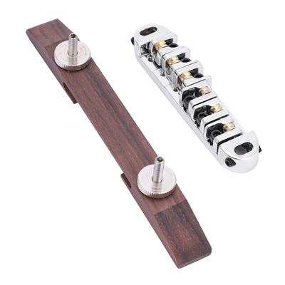 Adjustable Guitar Bridge Wood And Metal Guitar Parts Guitar Saddles Rosewood Bridge  Guitar Parts