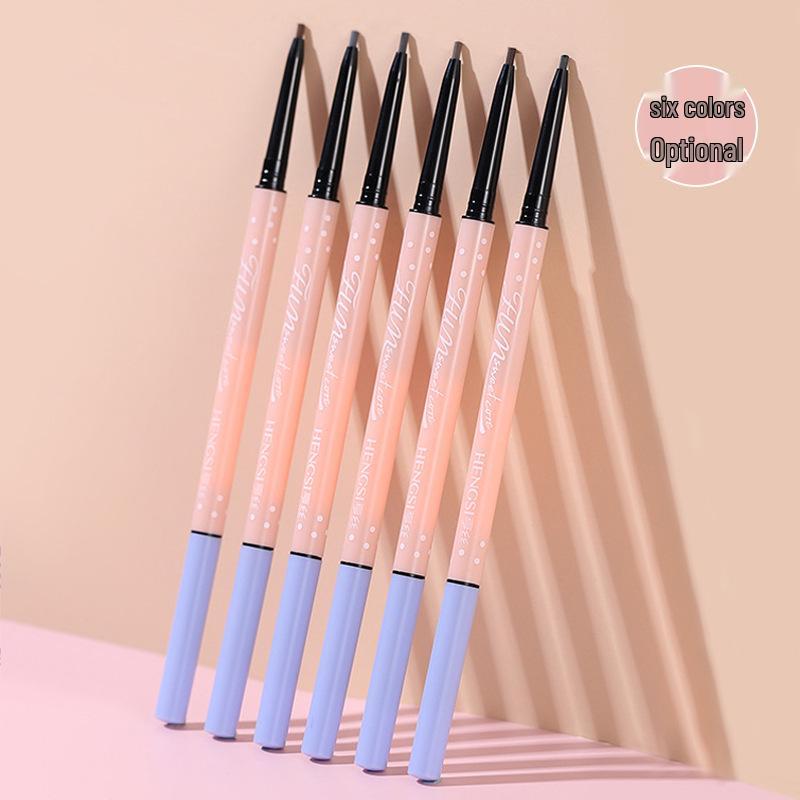 Henss Ultra-Fine Double-Ended Eyebrow Pencil - Waterproof, Sweatproof, Smudge-Proof, Colorfast, Natural, Super Fine.