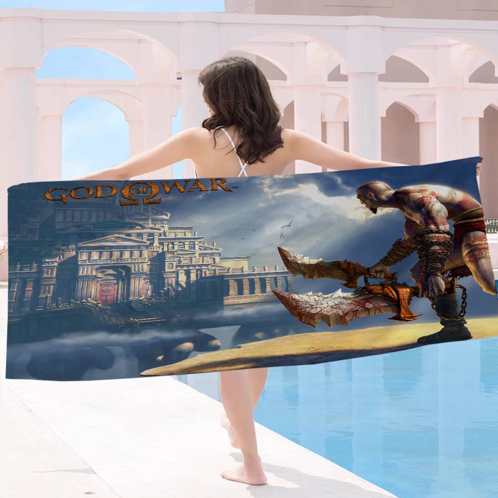 God Of War Video Game Big Microfiber Beach Towels Quick Dry Towel Sand Beach Towels Pool Towel For Travel Swim Pool Yoga
