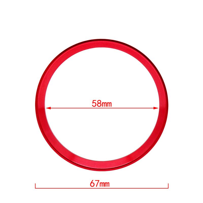 

1 шт. Декоративные кольца на центральную часть рулевого колеса автомобиля, наклейки, аксессуары для Mercedes Benz GLE CLA GLA W213 W246 W205 C117 Red Large Size