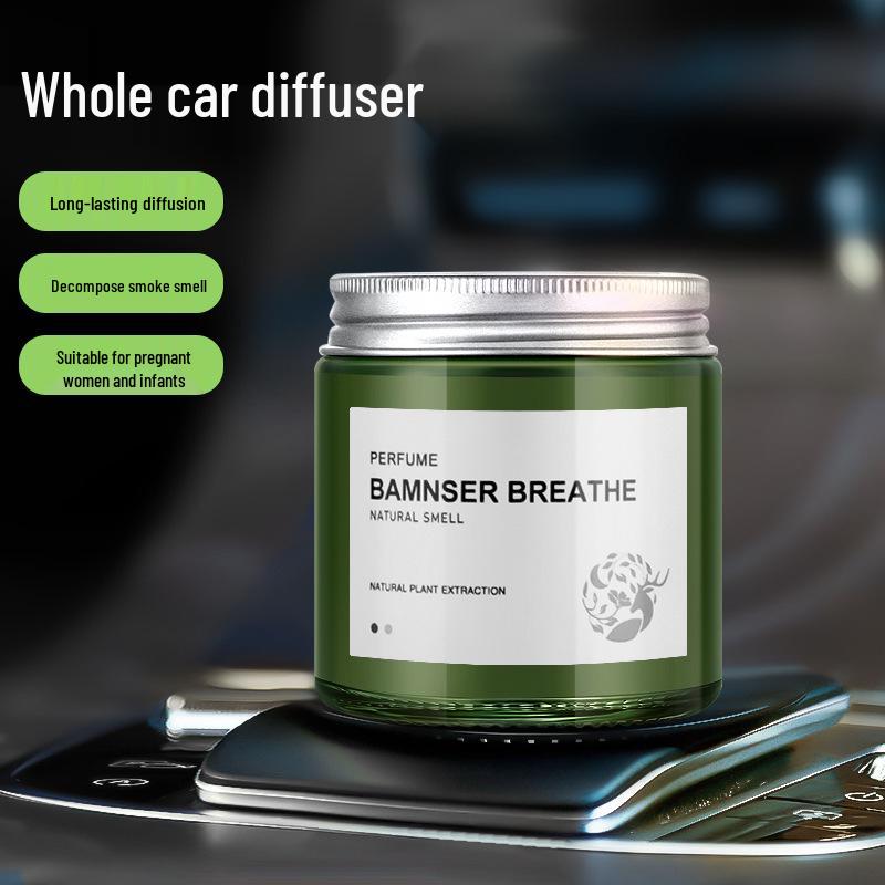 Men's Car Air Freshener Solid Balm: Long-lasting Odor Removal Ornament for Car Interior